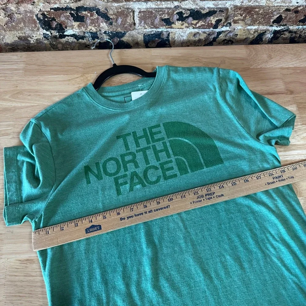 The North Face T-Shirt Mens M Medium Logo Graphic Tee Short Sleeve Green